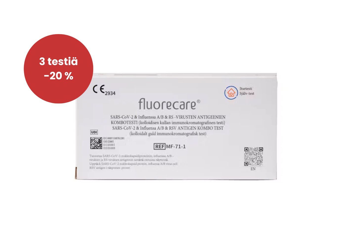 Influenssatesti, koronavirus- ja RSV-yhdistelmätesti